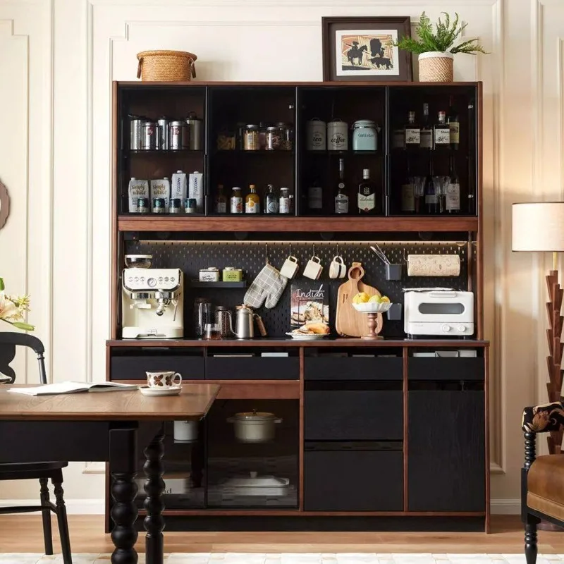 room and dining room against the wall integrated storage wine cabinet, tea cabinet coffee cabinet, high-end high-end