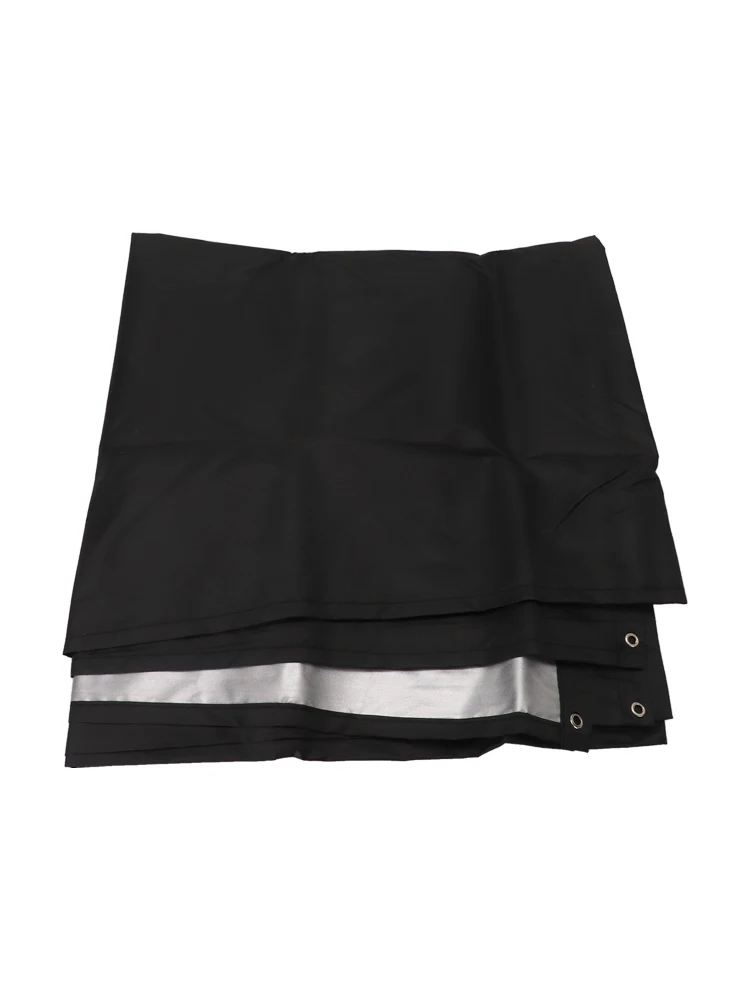 Black Gray 210D Fabric Shade Canopy Cover For Set Slide Outdoor Play Structure Sunscreen Tarp Roof Guard 132x226cm