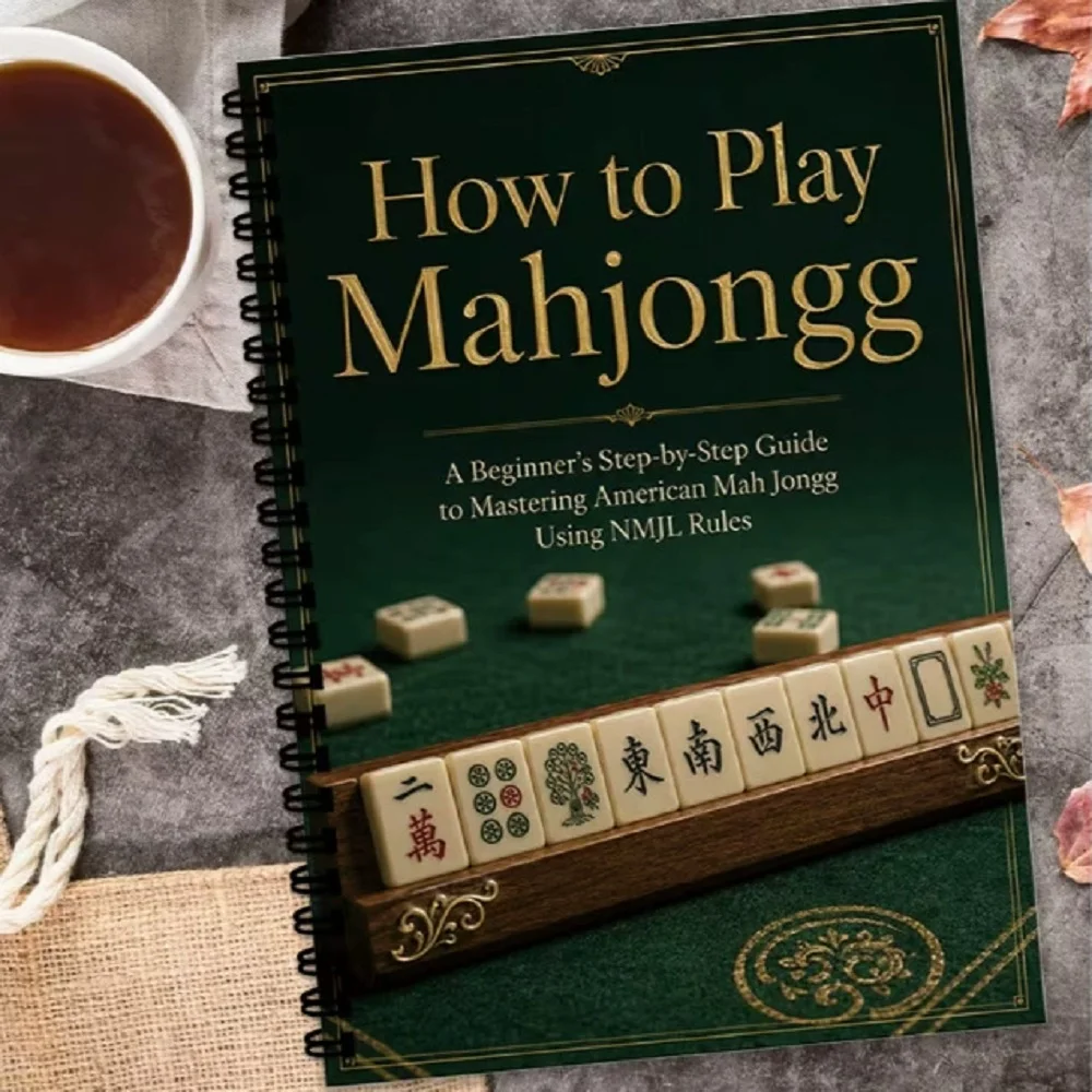 American Mahjong Strategy Planner Notebook, Step by Step Mahjong Learning Journal, Mahjong Rules Guide Workbook for Beginner