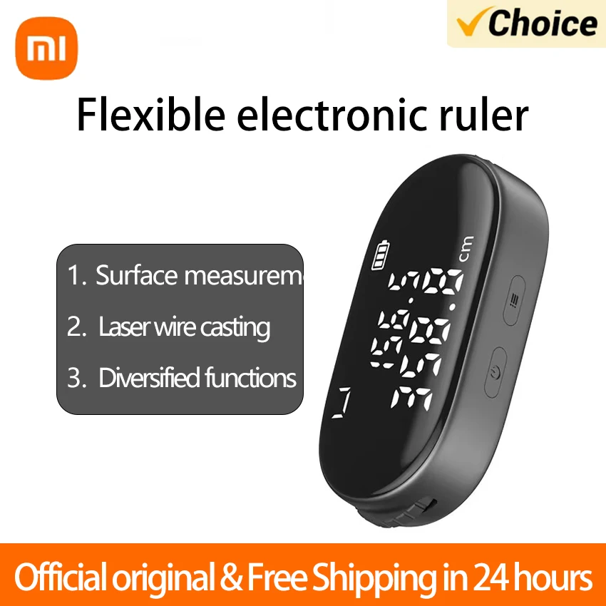 Электронная рулетка Xiaomi DUKA ATuMan Q2, высокоточная электронная рулетка, перезаряжаемый портативный мини-дальномер