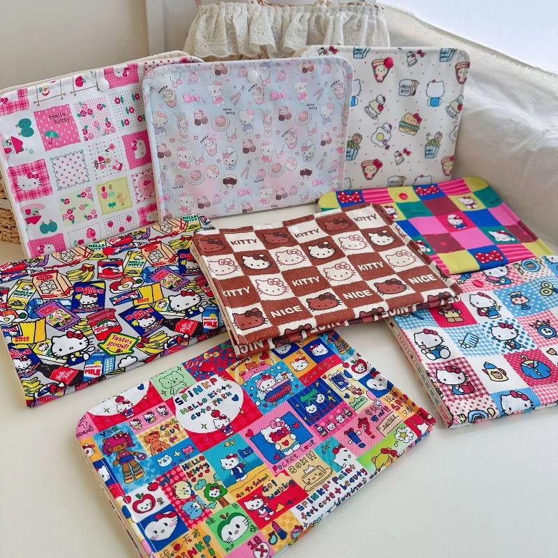 

Hello Kitty Makeup Bag Cute Women Products Anime Large Capacity Versatile Inner Compartment Doll Storage Bag Girl Gift Wholesale