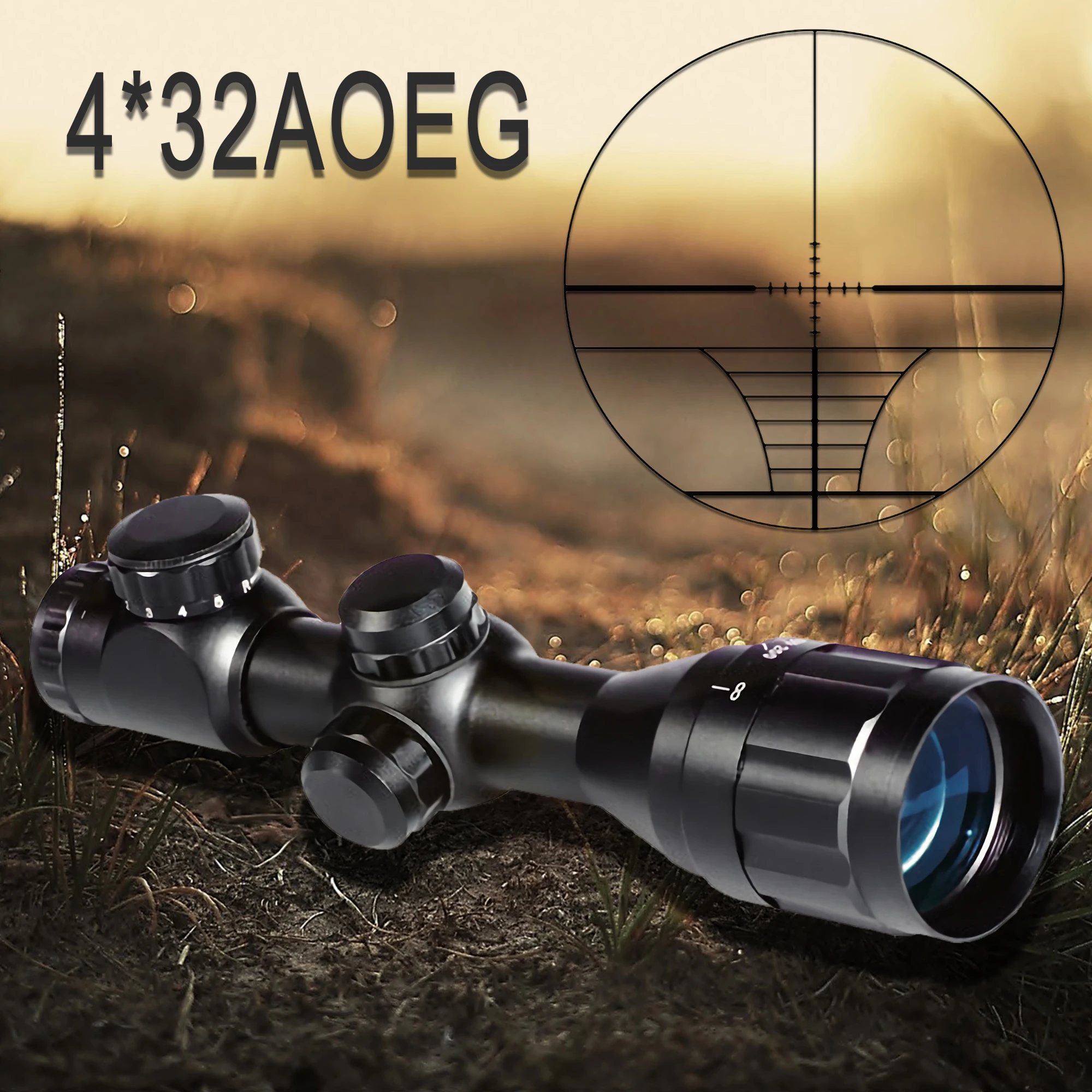 

4X32 Outdoor Hunting Sight Tactical Shooting Vector Optic Reticle scope Reflex Adjustable Telescope 11mm 20mm