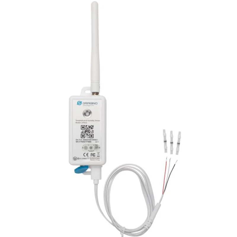 Dragino LHT65N/S-DC - مستشعر الاتصال الجاف LoRaWAN 3 أسلاك: VCC/ GND/ INT