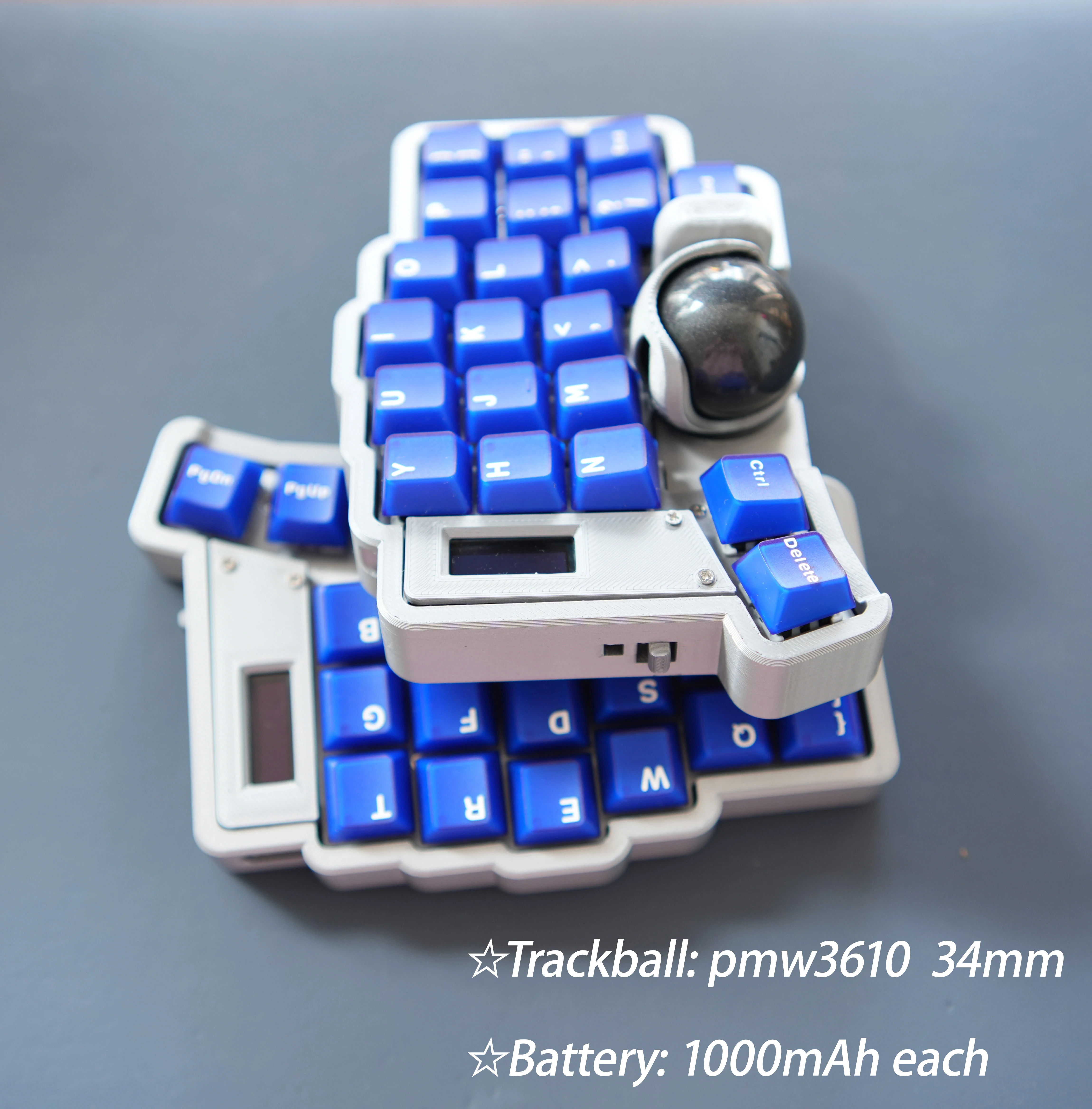 Keyball 44 Split Keyboard Kit Wireless Keyball Split Keyboard Kit NRF52840 Hot Swap ZMK With OLDE Screen Customize PC Gamer Gift