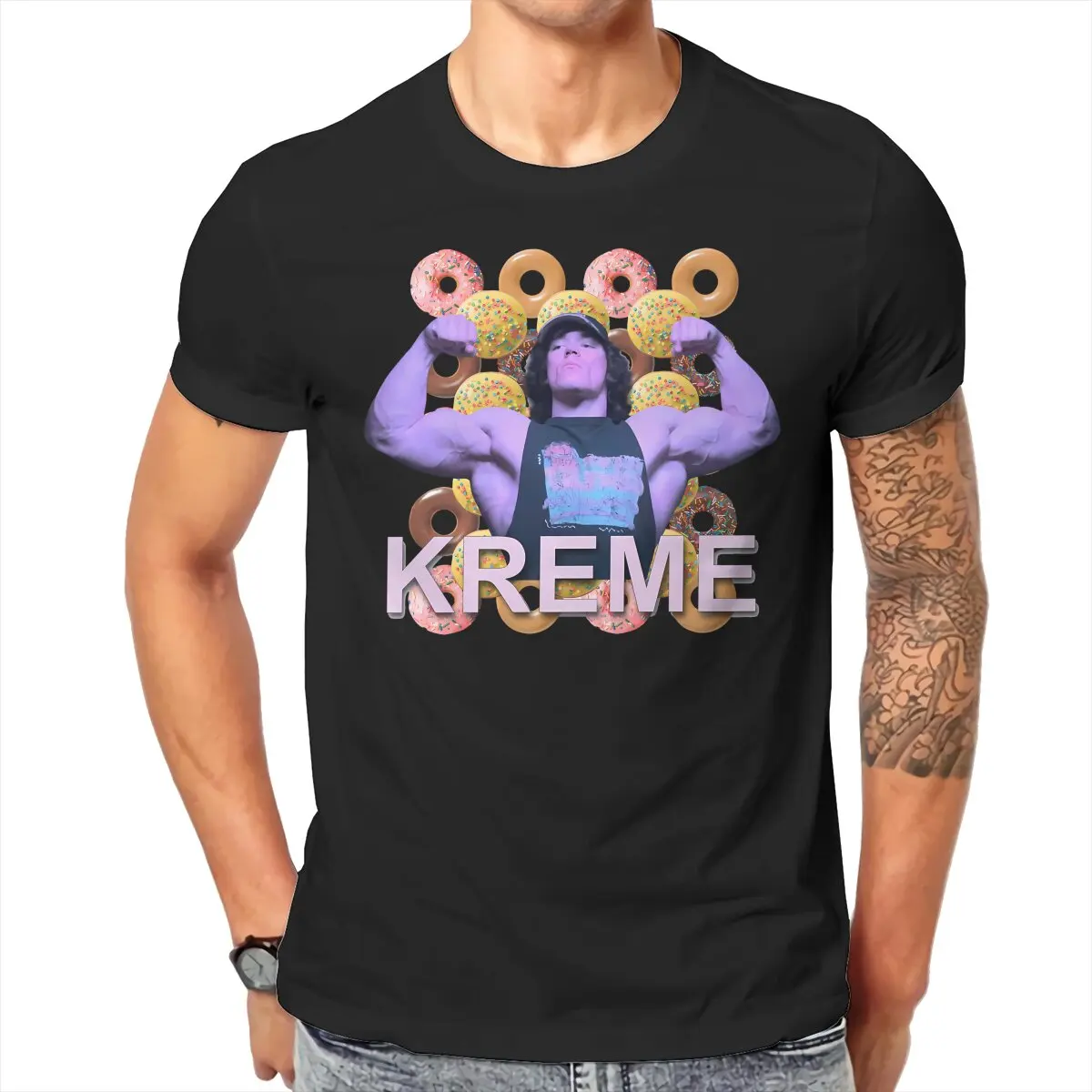 Krispy Kreme Rules Everything Around Me Style TShirt Sam Sulek Top Quality Creative Gift Clothes  T Shirt Short Sleeve Hot Sale