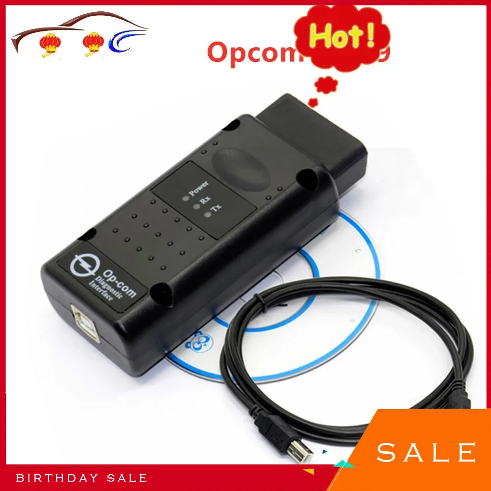 2024 OPCOM  OP COM V1.78 OPCOM V1.95 V1.99 For Opel OBD2 OP-COM Interface With PIC18F458 Chip