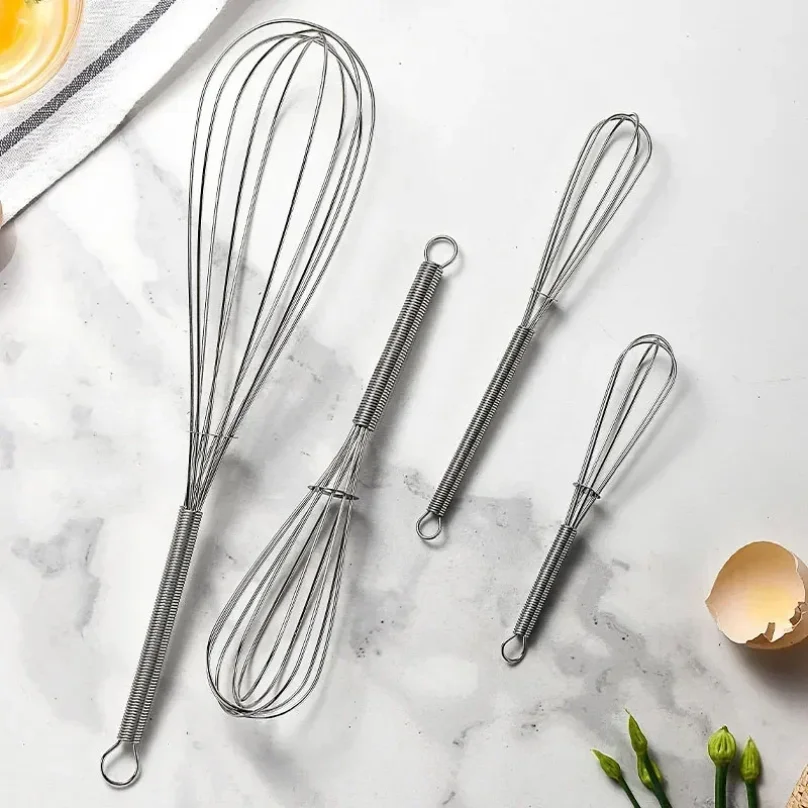

1Pc Multifunctional Mini Rotary Manual Egg Beater Mixer Kitchen Egg Whisk Bake Tool Egg Agitator Stainless Steel Eco-Friendly