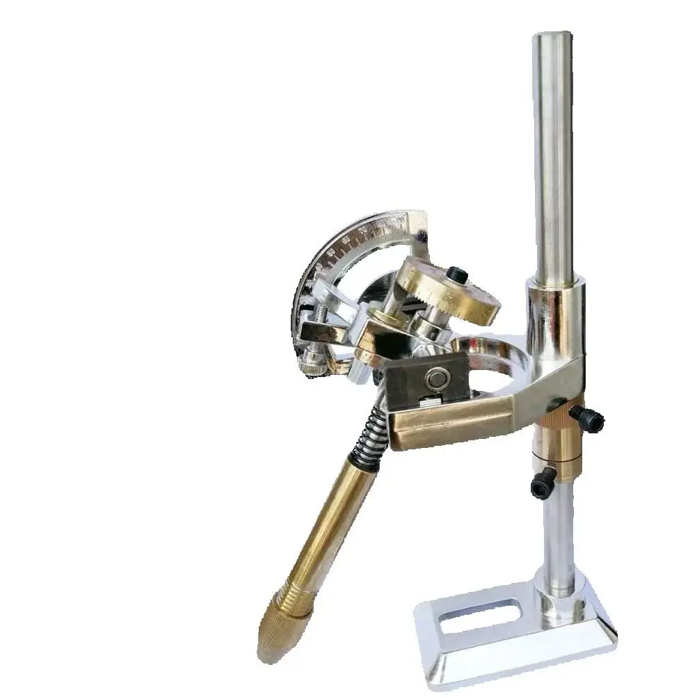 

Gemstone Angle Flat Polishing Copper Manipulator Grinding Machine Height Adjustment Jade Lapidary Faceting Machine With Scale