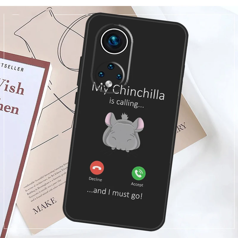 Funda de dibujos animados de Chinchilla para Honor, X8a, X9a, X8b, X9b, X6a, X7a, X6, X7, X8, X9, Magic 5 Lite 50, 70, 90, Magic 6 Pro