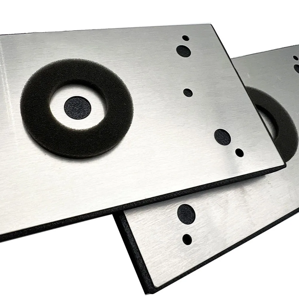 1pc Schleif Pad Für Exzenterschleifer 183x92mm Platz Schleif Pad & Polieren Pad Vier Löcher schleifen Disc Power Werkzeuge Teile