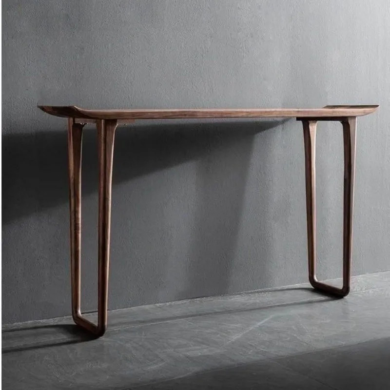 Solid wood entrance simple bar cabinet long table entry living room hotel