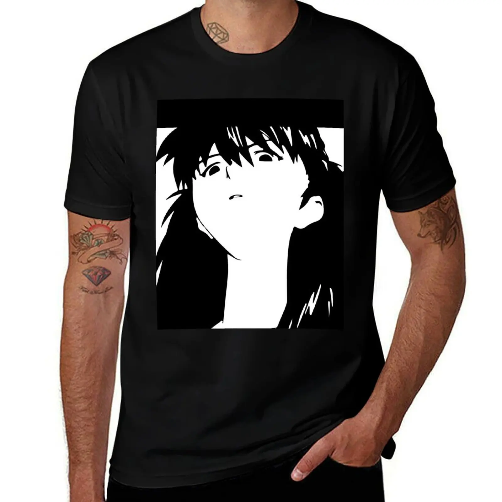 

Паттетика. Футболка Asuka, мужская футболка из плотного хлопка, мужские футболки с рисунком, персонализированная футболка