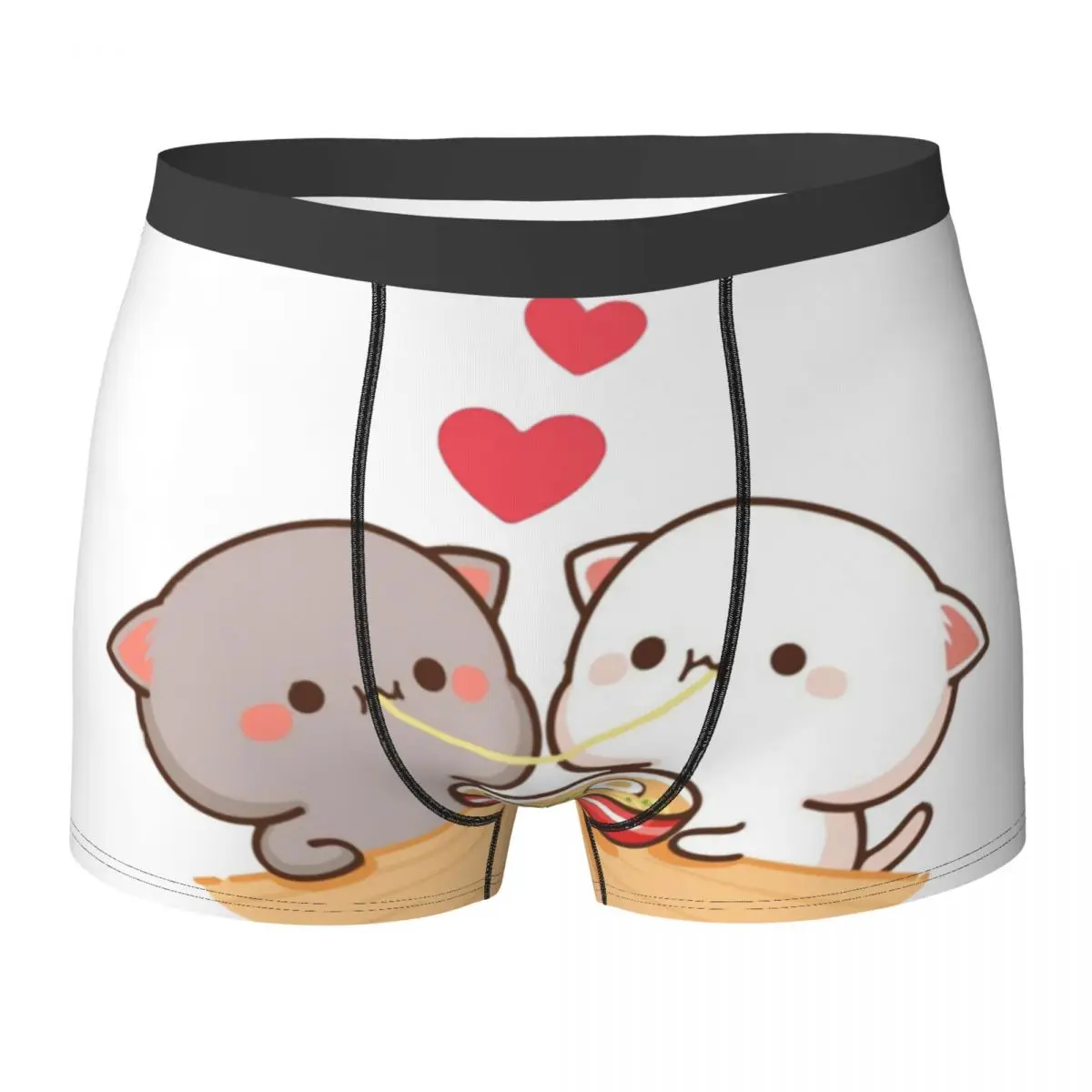 

Нижнее белье Bubu Dudu Cat Love Pouch, шорты-боксеры высокого качества, шорты с сублимацией, эластичные мужские трусы, большие размеры