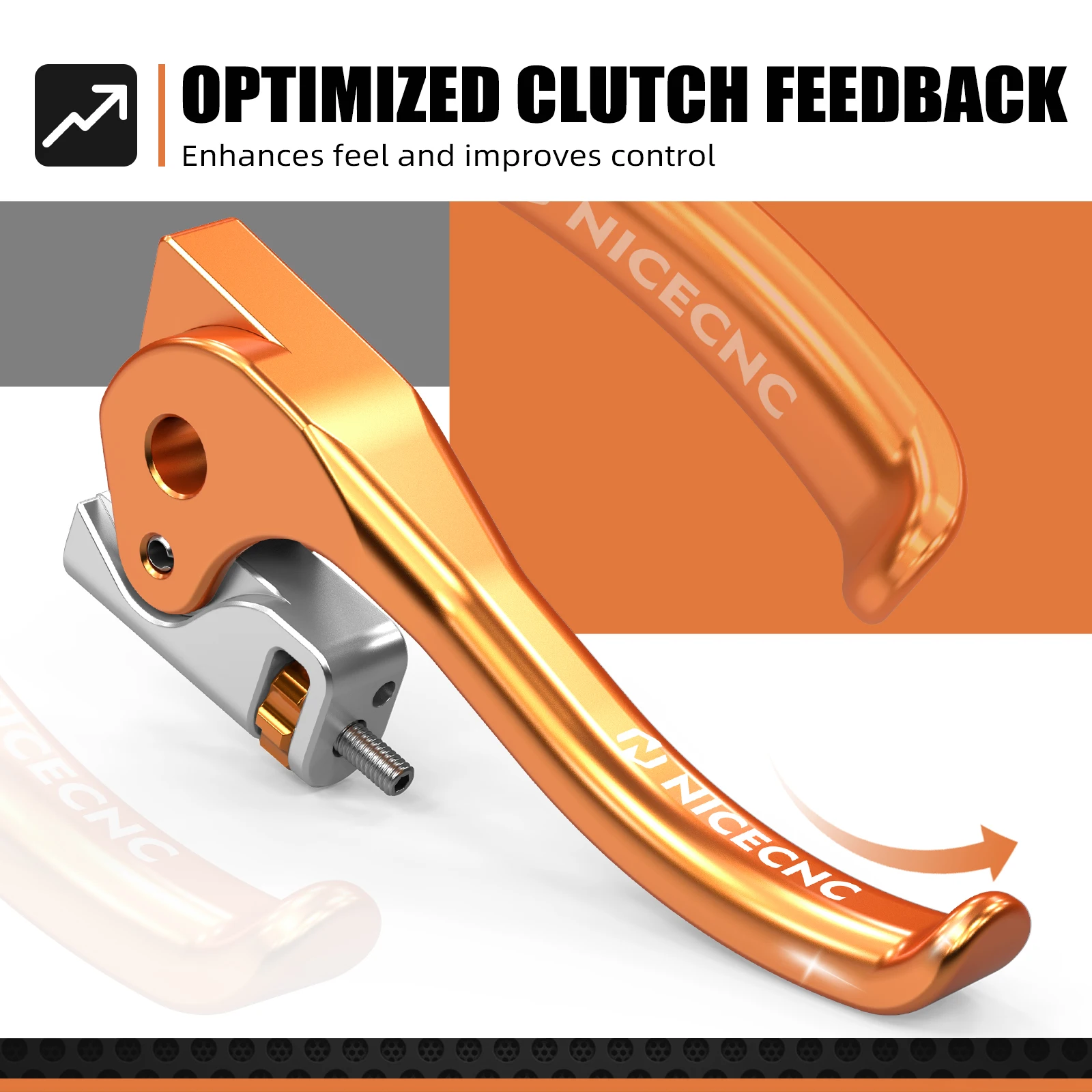 NICECNC Für KTM 2014-2026 EXC 300 EXC 250 EXCF 350 EXC 450 SX 125 SXF 250 SXF 450 XCW 300 XCF 350 XC Kurzer Brems- und Kupplungshebel – Detail 6