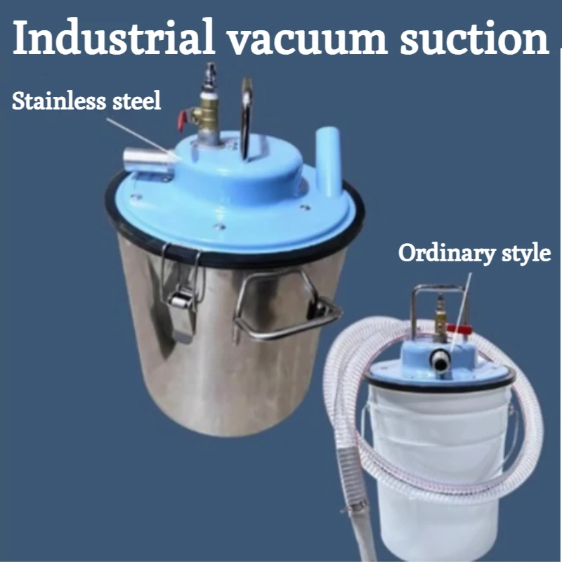 Multifunctional Stainless Steel Pneumatic Industrial Vacuum Cleaner Wet and Dry Can Absorb Oil Water Iron Filings and Dust