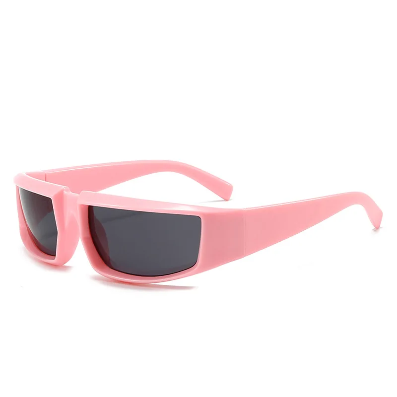 Y2K Futuristische Tech-Sonnenbrille für Männer Cyberpunk Retro Schutzbrille Damen Edgy Streetwear Trendige Punk-Style Brillen Unisex – Detail 6