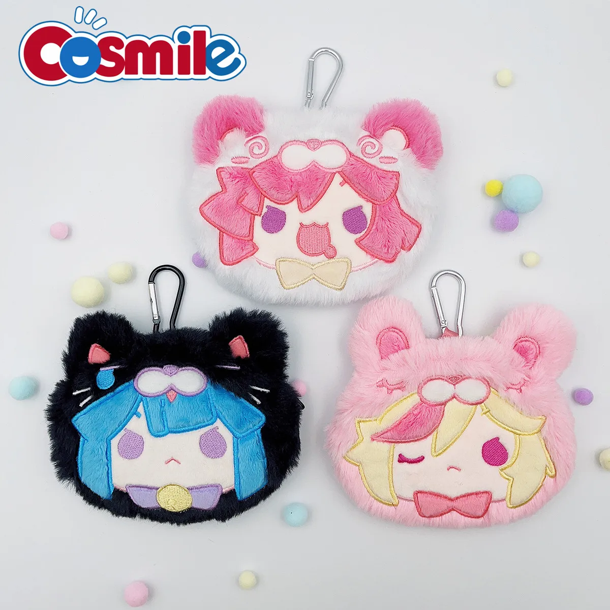 

Cosmile Muse Dash Musedash Rin Buro Marija Plush Coin Purse Cute Crossbody Bag Keychain Cute Cosplay Game C