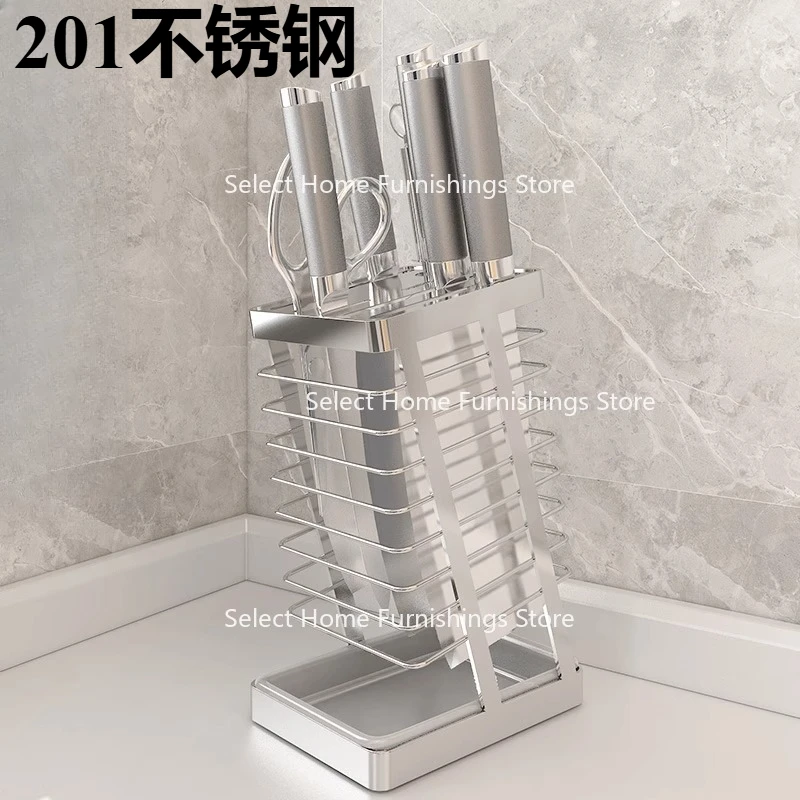 

Подходит для кухонных ножей из нержавеющей стали 304, бытовая сливная столешница, держатель для овощных ножей, стеллаж для хранения