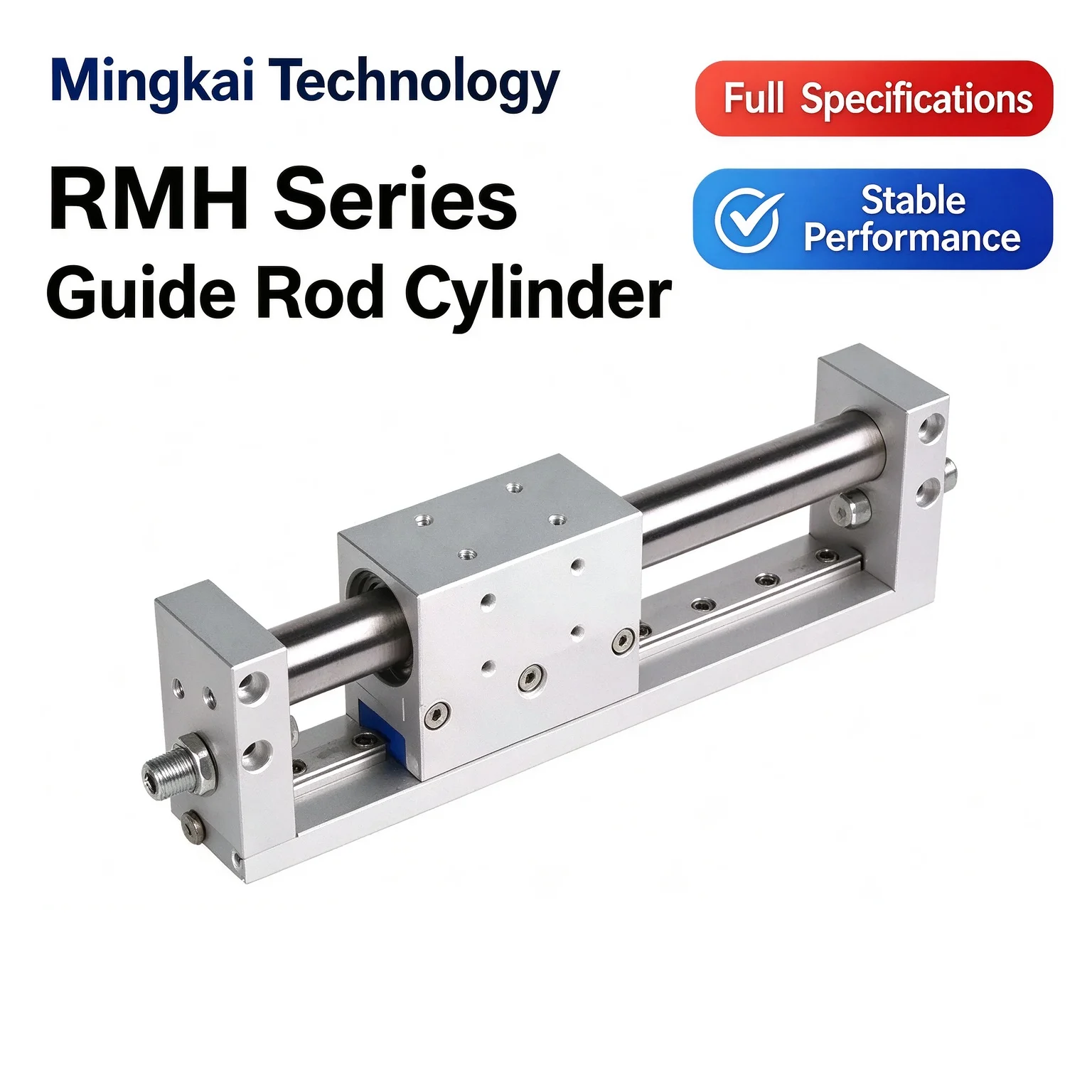 RMH Sliding Rail Type Magnetic Coupling Rodless Pneumatic Cylinder Long Stroke Various Sizes Available RMH10/16/20/25-50X100X2