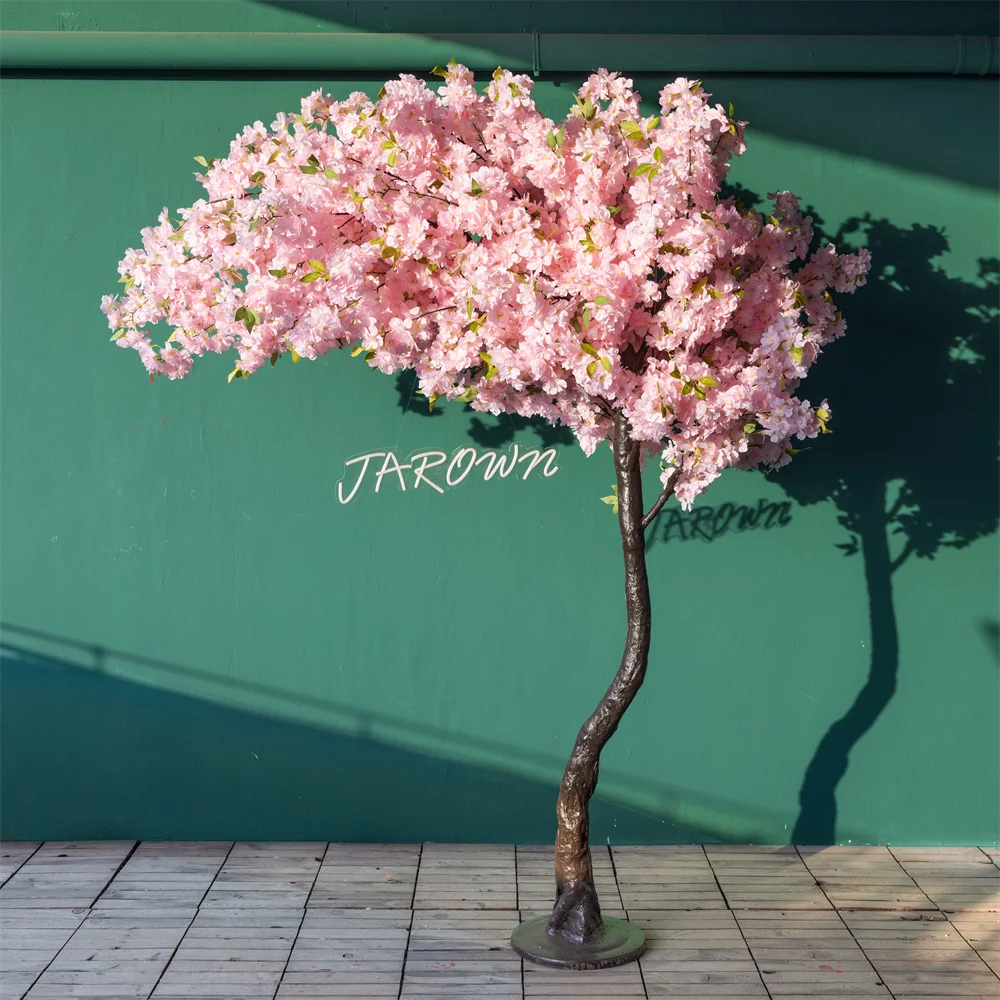 Customized Artificial Pink Cherry Blossom Tree for Outdoor Garden Wedding Event Backdrop Decor Props Home Decoration