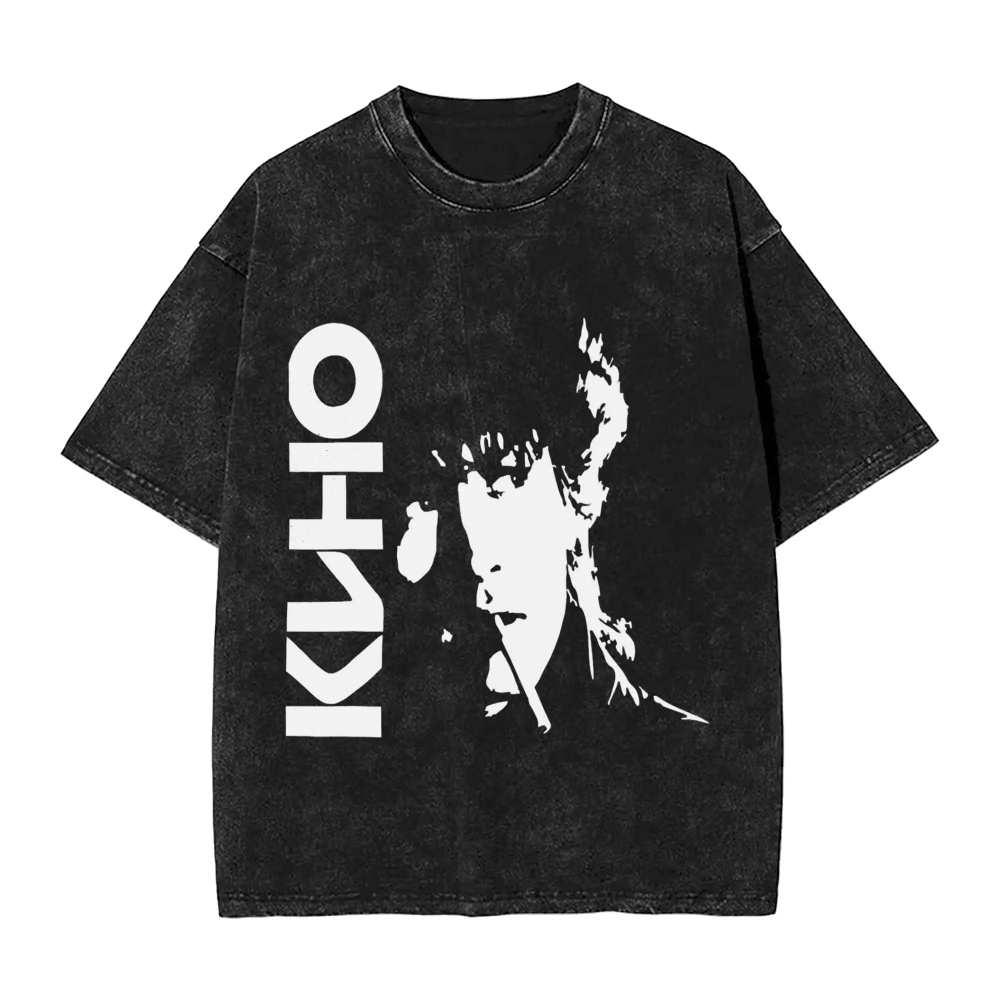 Camiseta masculina feminina vikami tsoi lavado camisetas harajuku verão y2k básico impresso roupas casuais plus size 2xl