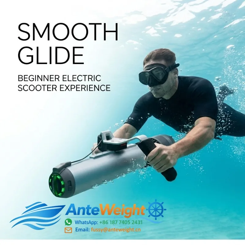 Cylindrical Compact Single Handle Underwater Scooter Diving Thruster 60Min 144Wh Sea Propeller
