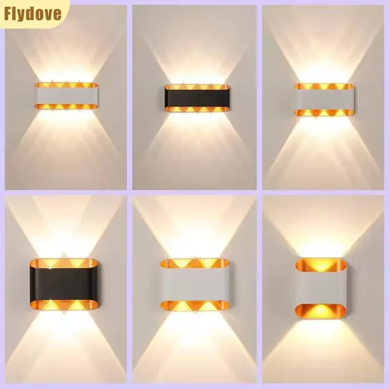 

Modern Aluminum LED Wall Lamp Waterproof IP55 Corridor Balcony Garden Courtyard Indoor and Outdoor Lighting Decoration Lamp