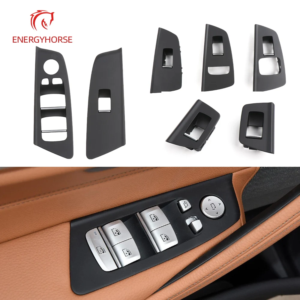 

Door Window Switch Cover Panel Trim For BMW 5 series G30 Car Interior Door Pull Handle 2018-2023 Armrest