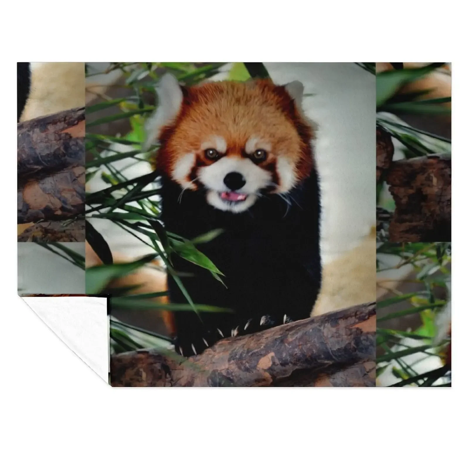 

Red Panda Throw Blanket Hairy Large Plush Nap Blankets