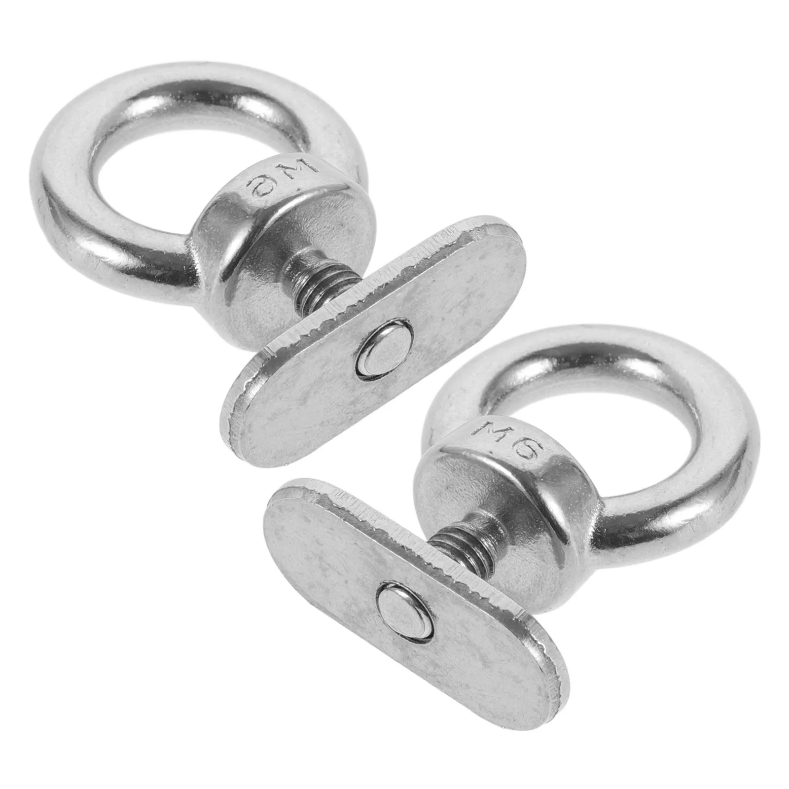 2Pcs Stainless Steel Kayak Track Mount Tie Down Eyelets Heavy Duty Rust Proof for Canoes Boats Fishing Kayak Rail Accessories