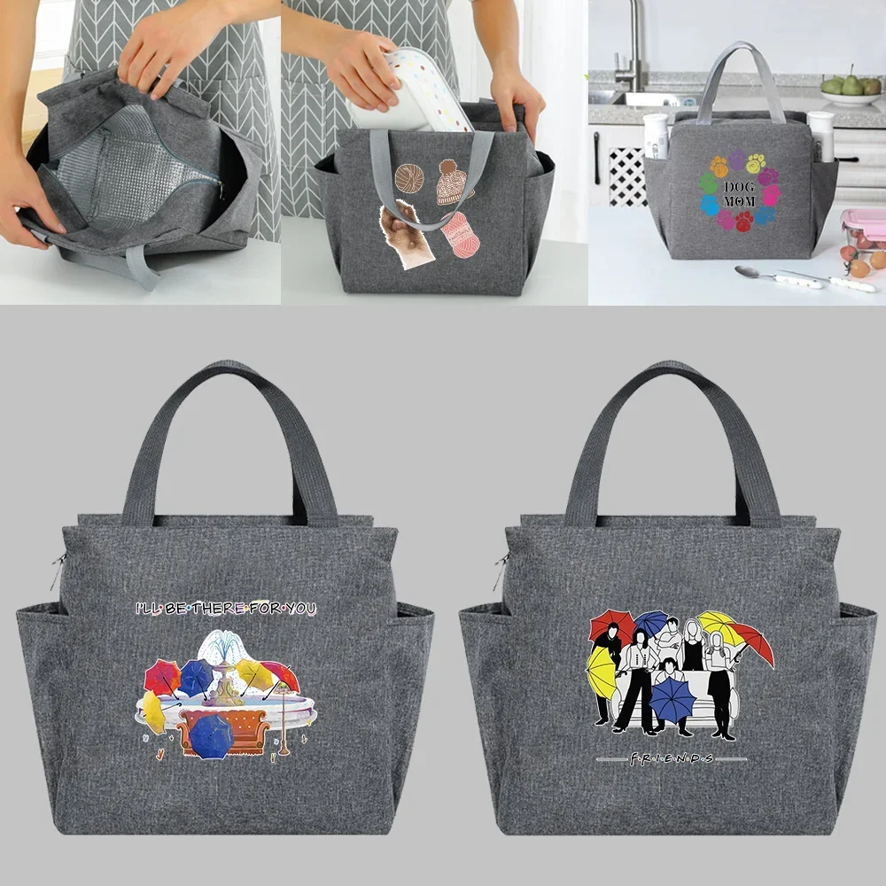 ถุงอาหารกลางวัน Cooler Tote แบบพกพากล่องฉนวนผ้าใบความร้อนเย็นอาหารโรงเรียนปิคนิคสําหรับ Unisex เด็ก Travel กล่องอาหารค่ํา