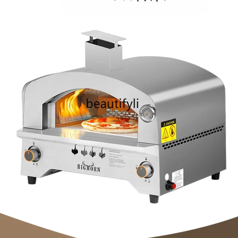 

Gas Pizza Oven Traditional Kiln Italian Pizza Oven Stainless Steel Large