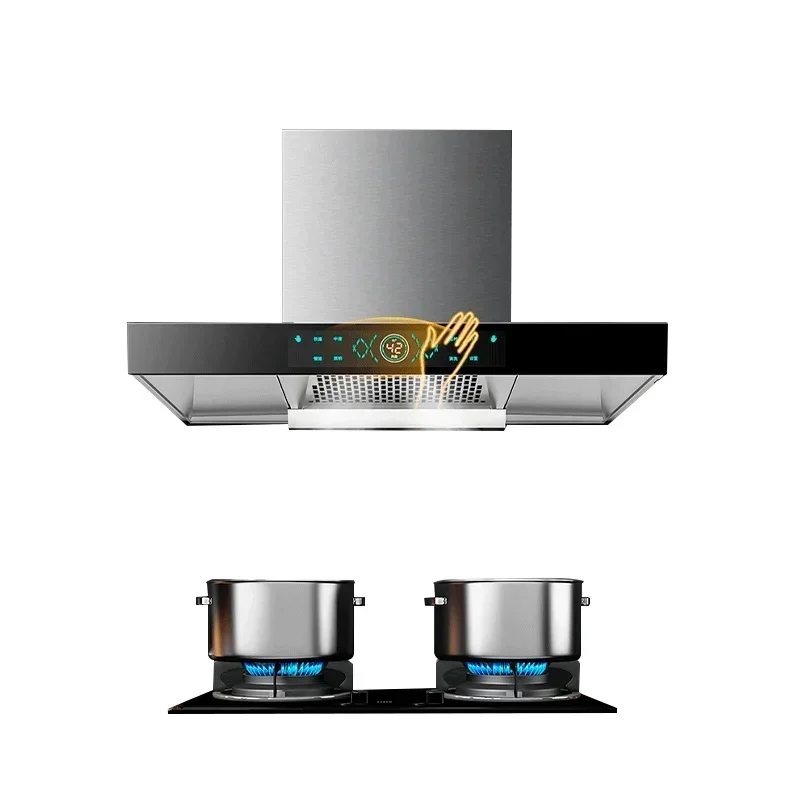 For Hot Selling   custom wall-mounted 48inch, 180w, 750-900mm kitchen lampblack Smart electric range hoods easy to clean