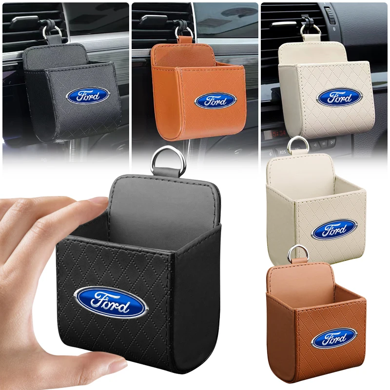 Car Air Outlet Storage Box Phone Glasses Organizer Car Goods For Ford Mondeo Fiesta ecosport Mustang Focus 2 3 4 Kuga Fusion