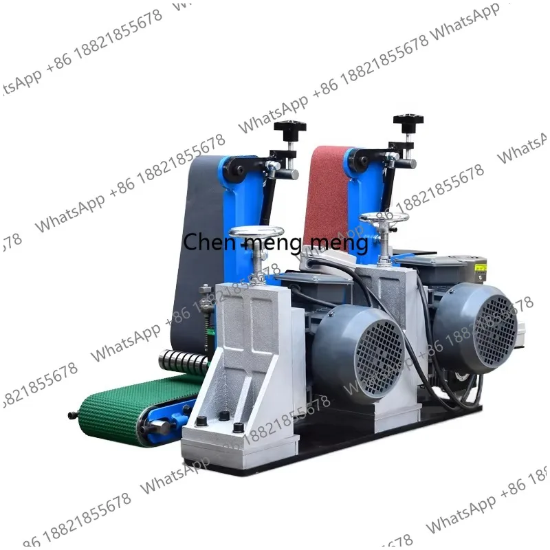 Wide Belt Sanding Polishing Deburring Machine Small Mini Desktop Sand Belt  Automatic Metal Surface Grinding Polishing Machine