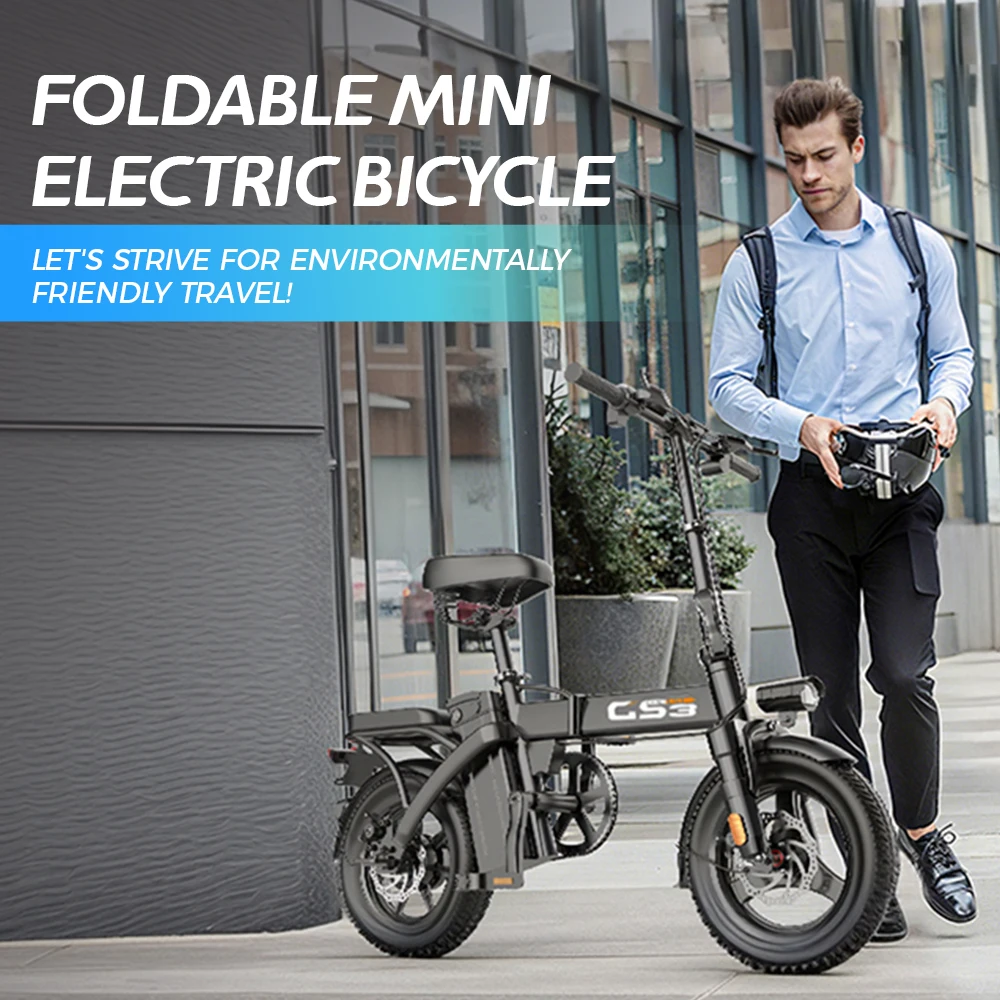 TOOFLY GS3 Elektrofahrrad für Erwachsene, 250 W Motor, 48 V, 15 Ah Batterie, urbanes Pendeln, E-Bike, 14-Zoll-Reifen, faltbares Elektrofahrrad – Detail 4