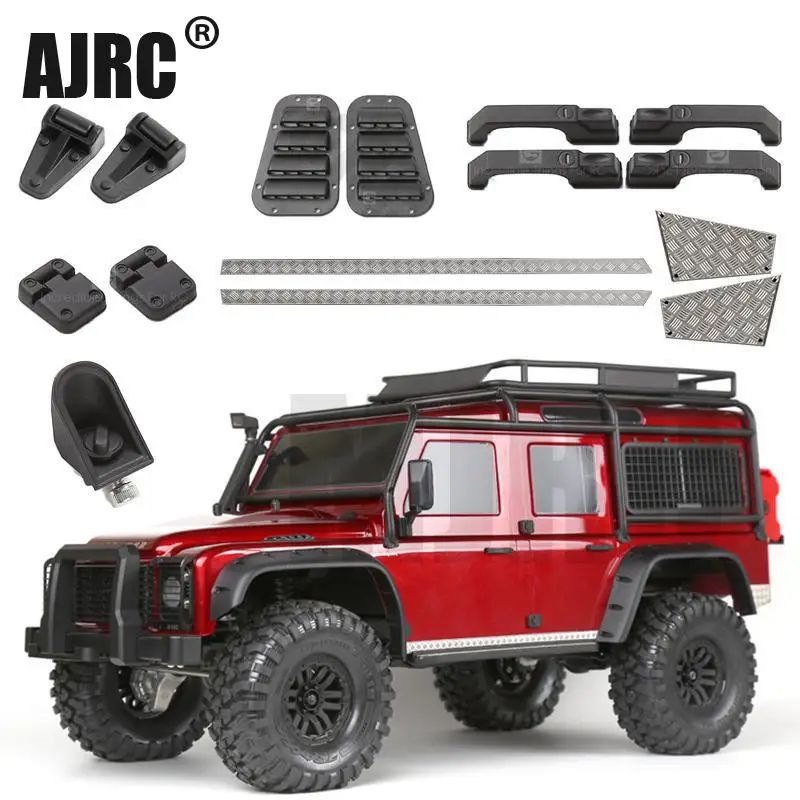 

Rubber Cover Hinged Fuel Tank Door Handle Plastic Air Intake Grille Door Scraper For 1/10 Rc Track Trx4 Rc4wd D90 D110 Axial Scx