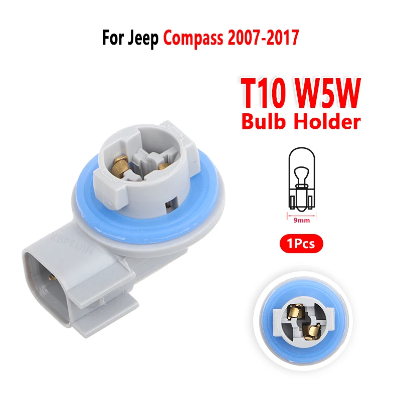 For Jeep Compass Patriot 2007 To 2017 Marker Light Socket W5W Bulb Holder Car Lamp Base Accessories 1 Pcs