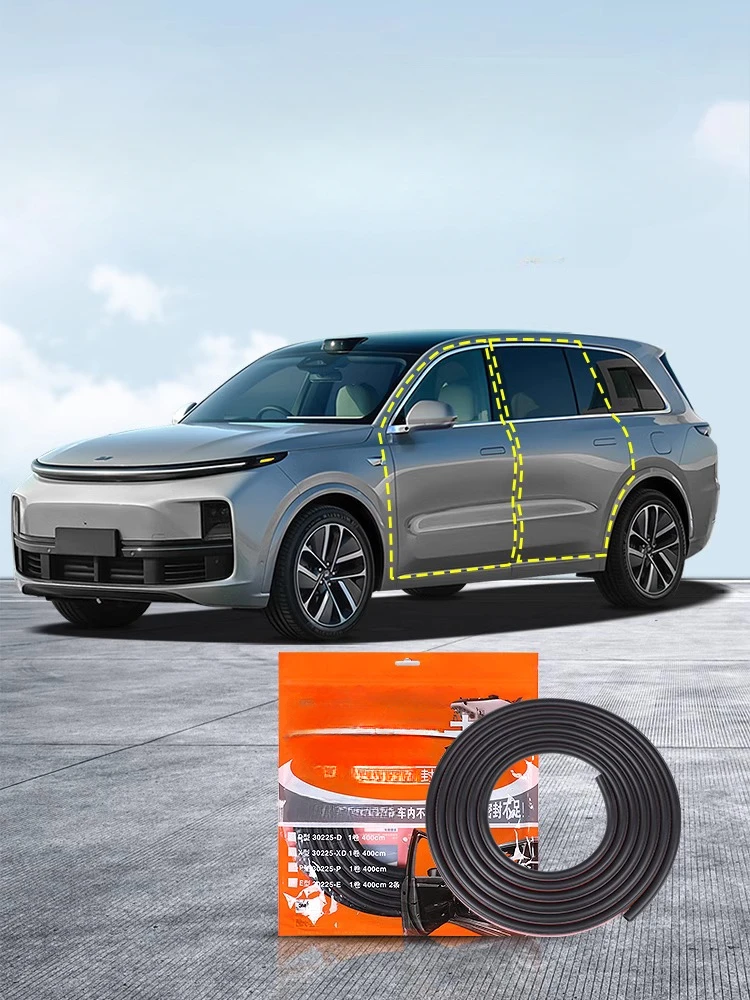 

For Lixiang L7L8L9 Car Door Seal Strips Rubber Soundproof Noise Ruduction Sealing Kit Waterproof Strips Accessories