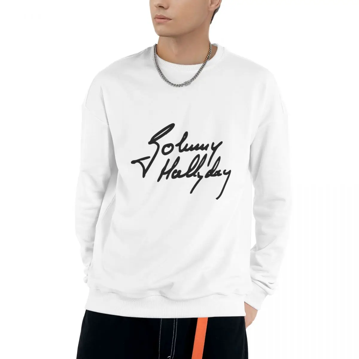 

French Rock Legend Johnny Hallyday Casual Sweatshirts Men Women Cotton Basic Hoodies Pullover Hiphop