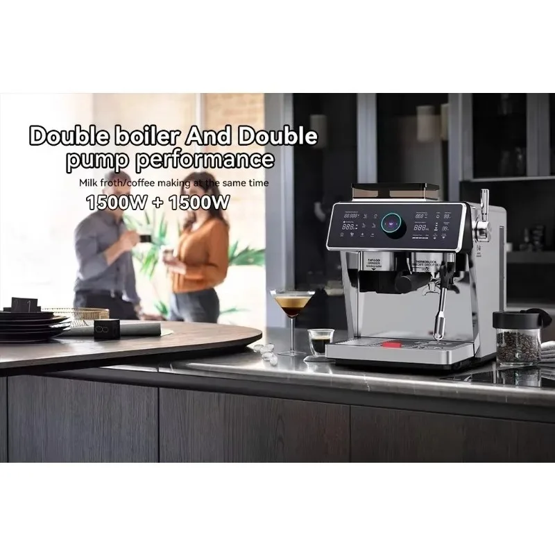 

Electric PID Temperature Control Coffee Machine 15 Bar Espresso Maker High Pressure Coffee Machine for Barista Use