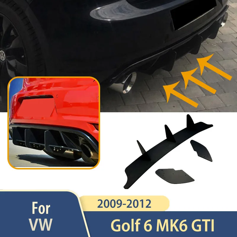 

Задний бампер автомобиля, спойлер, аксессуары для VW Golf 6 MK6 GTI 2009 2010 2011 2012, диффузор, автозапчасти для внешней модификации