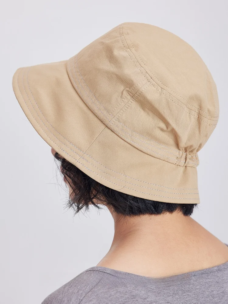 lagur-casual-cotton-fishing-cap-women's-summer-hat-face-slimming-sunscreen-large-head-circumference-simple-japanese-style