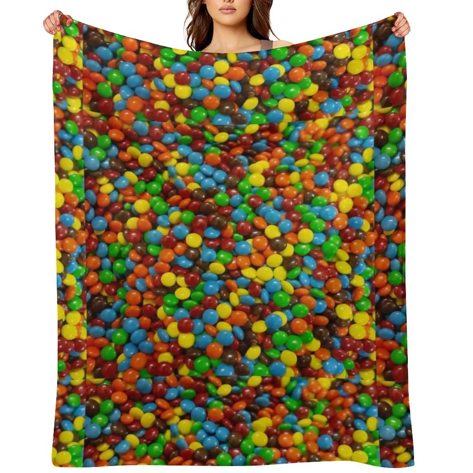 

Candy Throw Blanket Thin decorative Plaid Soft Big Blankets