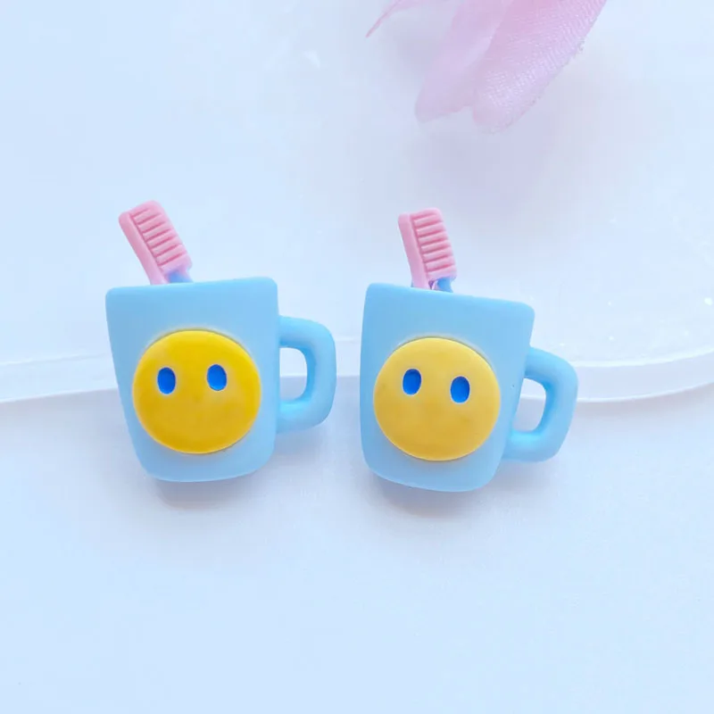 10Pcs New Cute Resin Simulation Daily Necessities Flat Back Cabochon Scrapbooking Hair Bow Center Embellishments DIY Accessories