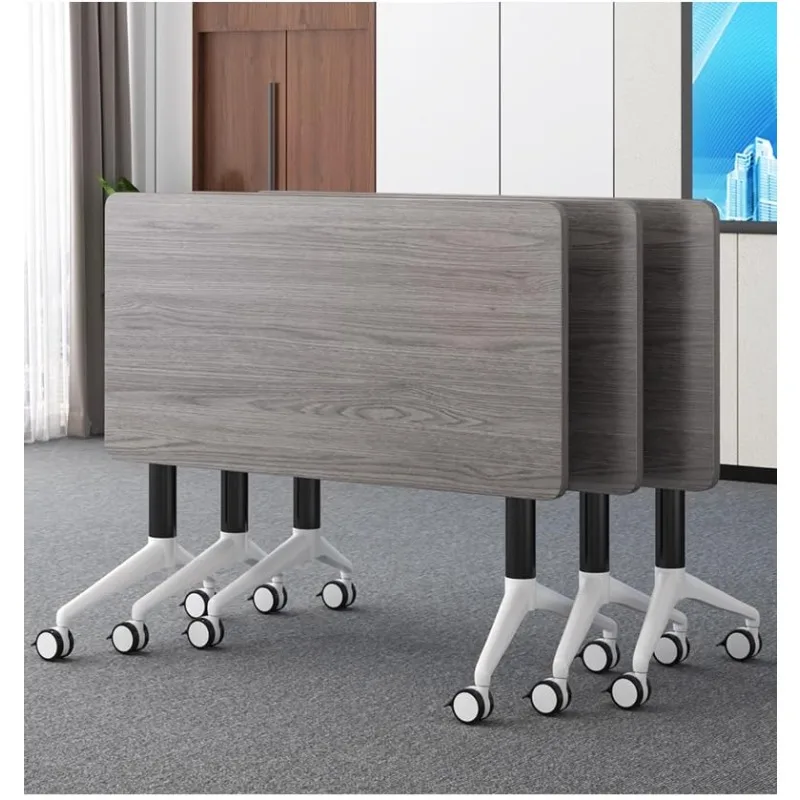 

Conference Table Foldable Meeting Tables, Mobile Training Table with Wheels, Flip Top Rolling Seminar Meeting Table, Customized