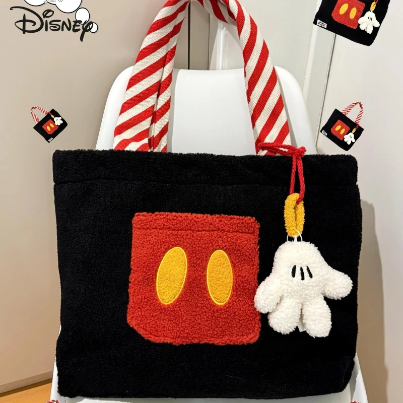 

2025 Disney New Women's Handbag Fashion High Quality Women's Shoulder Bag Cartoon Versatile Large Capacity Women's Shopping Bag