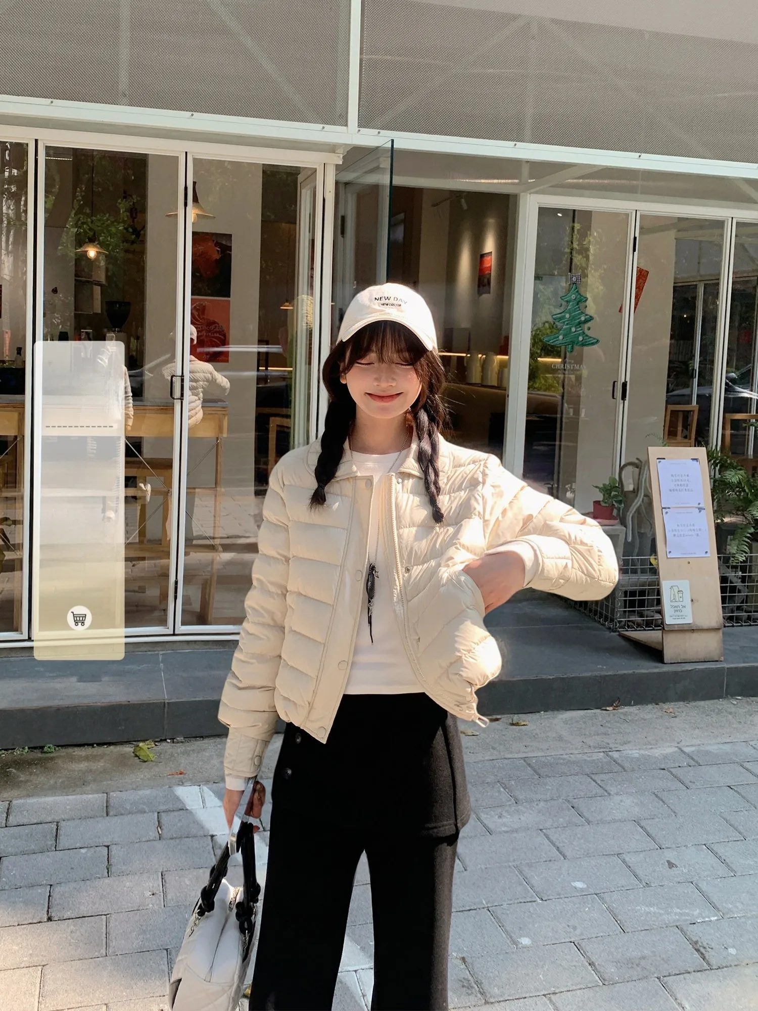 

Теплый женский пуховик оверсайз белого цвета для зимы, повседневный, с высокой талией, утепленный полиэстером, на молнии