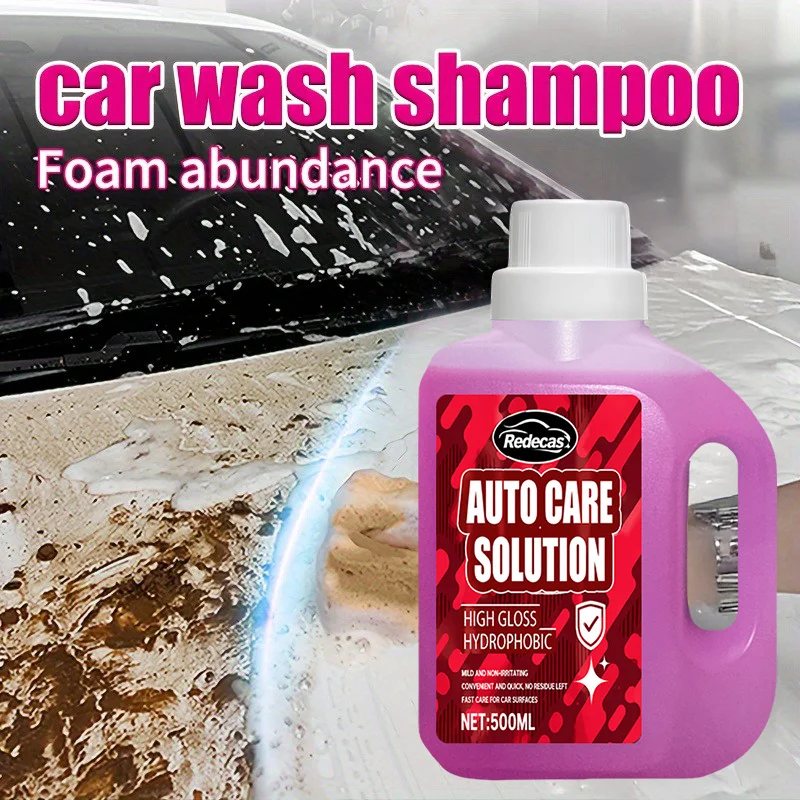 500ml Rosa Schaum-Autowaschshampoo, Baut & Formt Keramikbeschichtung, Pflegt & Schützt Autolack, All-in-One-Kit für Alle Autos – Detail 5