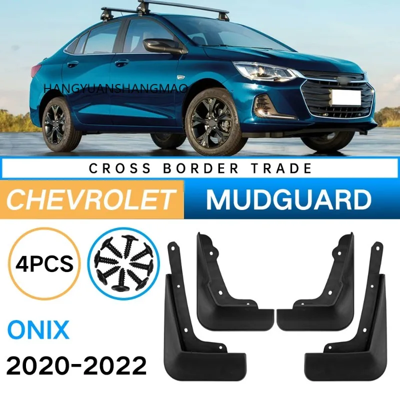 

Mudguard Car Accessories For Chevrolet Onix 2020-2022 Mud Flaps For Fender 4PCS Black ABS Splash Guards Set